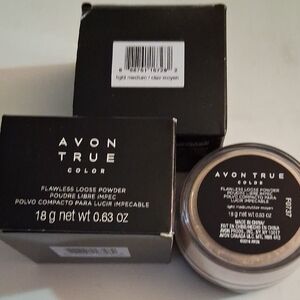 Avon True Color Loose Powder in Black and Silver